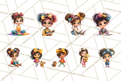 Oversized Bow Young Girl PNG Clipart Kids Fashion Graphics Product Image 8