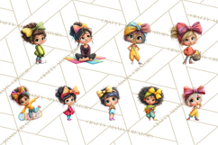 Oversized Bow Young Girl PNG Clipart Kids Fashion Graphics Product Image 2