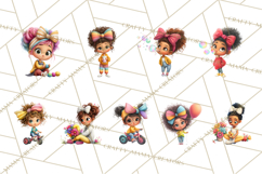 Oversized Bow Young Girl PNG Clipart Kids Fashion Graphics Product Image 4