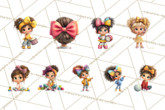Oversized Bow Young Girl PNG Clipart Kids Fashion Graphics Product Image 7