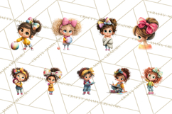 Oversized Bow Young Girl PNG Clipart Kids Fashion Graphics Product Image 3