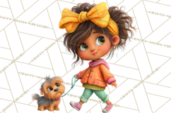 Oversized Bow Young Girl PNG Clipart Kids Fashion Graphics Product Image 4