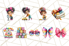 Oversized Bow Young Girl PNG Clipart Kids Fashion Graphics Product Image 9