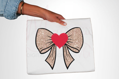 Love Coquette Ribbon PNG Romantic Bow Heart Design Product Image 2