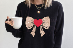 Love Coquette Ribbon PNG Romantic Bow Heart Design Product Image 3