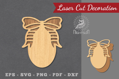 Ribbon Laser Cut Sign SVG Product Image 1