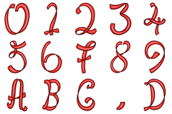 Ribbon Letters Font Hand Drawn Swirly Lettering ABC PNG SVG Type by Squeeb Creative