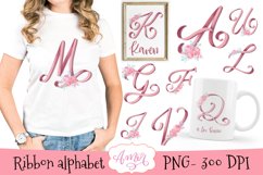 hand lettered alphabet for sublimation