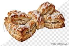 Ribbon Pie PNG Clipart Bread Dessert Watercolor Illustration Product Image 1