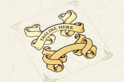 Vector illustration Ribbon Vintage Banner Classic SVG Product Image 2