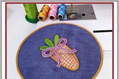 Richelieu cutwork carrot embroidery floral ornament set Product Image 6