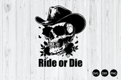 Ride or Die SVG, Biker Skull SVG, Skeleton Biker SVG Product Image 1