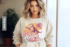 Ride the Wave T-shirt Design PNG