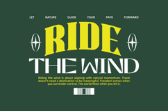 Ride the Wind Urban Typography T-shirt Design Product Image 1