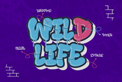 Rift Punk | Wild 3D Layered Graffiti Webfont Product Image 3