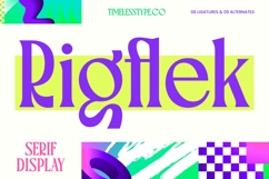 Rigflek - Serif Display Font Product Image 1