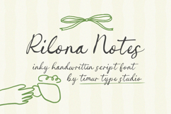 Rilona Notes - Inky Handwritten Script Font Product Image 1