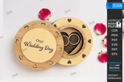 Wedding Ring Boxes Laser Cut Bundle|Jewelry Box|Wedding Day Product Image 13