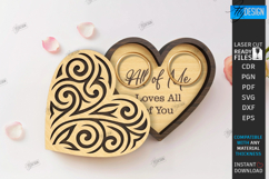 Wedding Ring Boxes Laser Cut Bundle|Jewelry Box|Wedding Day Product Image 14
