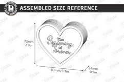 Wedding Ring Box Laser Cut | Jewelry Box | Wedding Day SVG Product Image 3