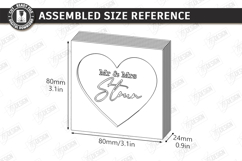 Wedding Ring Box Laser Cut | Jewelry Box | Wedding Day SVG Product Image 2