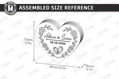 Wedding Ring Box Laser Cut | Jewelry Box | Wedding Day SVG Product Image 2