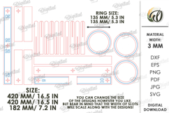 Ring Toss Game Laser Cut. Outdoor Lawn Game SVG Product Image 2