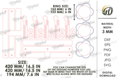 Ring Toss Game Laser Cut. Outdoor Lawn Game SVG Product Image 2