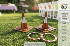 Ring Toss Games Bundle Laser Cut. Outdoor Lawn Game SVG Product Image 9