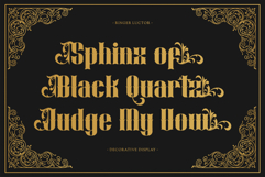 Ringer Luctor | Decorative Display Font Product Image 6