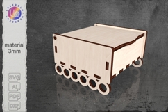 Rings shaped svg gift box for laser cutting, glowforge/xtool Product Image 1