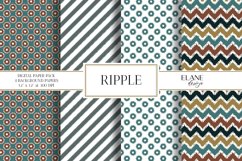 Retro Rippled Digital Paper Product Image 1