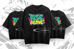 Rise Above - Graffiti Typography SVG PNG EPS PDF Streetwear Product Image 5
