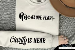Clarity Is Near Sleeve SVG, Self Confidence SVG Design Product Image 1