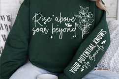 Rise above soar beyond Sleeve SVG Design Product Image 3