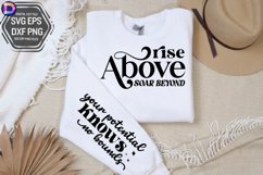 Rise above soar beyond Sleeve SVG, Motivational Sleeve SVG Product Image 3
