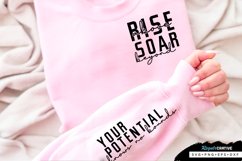 Rise Above Sleeve SVG, Inspirational SVG Design Product Image 3