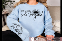 Rise above soar beyond Sleeve Svg Design Product Image 1