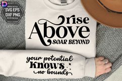 Rise above soar beyond Sleeve SVG, Motivational Sleeve SVG Product Image 1