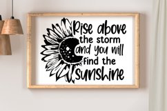 Rise Above The Storm SVG | Sunflower Print Product Image 2
