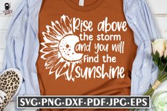 Rise Above The Storm SVG | Sunflower Print Product Image 3