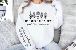 Rise above the storm find the sunshine Sleeve SVG Product Image 2