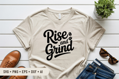 Rise and Grind SVG File | Coffee SVG | Coffee Quotes Product Image 3