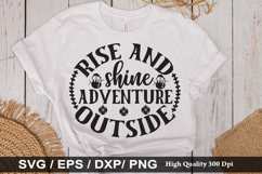 Rise and shine adventure outside - Christmas SVG Design Product Image 1