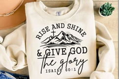 Rise and Shine Give God Glory Svg Design Product Image 3