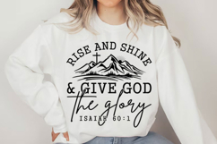 Rise and Shine Give God Glory Svg Design Product Image 4