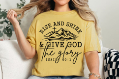 Rise and Shine Give God Glory Svg Design Product Image 5