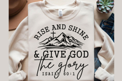 Rise and Shine Give God Glory Svg Design Product Image 2