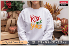 Rise And Shine SVG | Christmas SVG | Holiday SVG | Xmas SVG Product Image 1