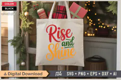 Rise And Shine SVG | Christmas SVG | Holiday SVG | Xmas SVG Product Image 5
